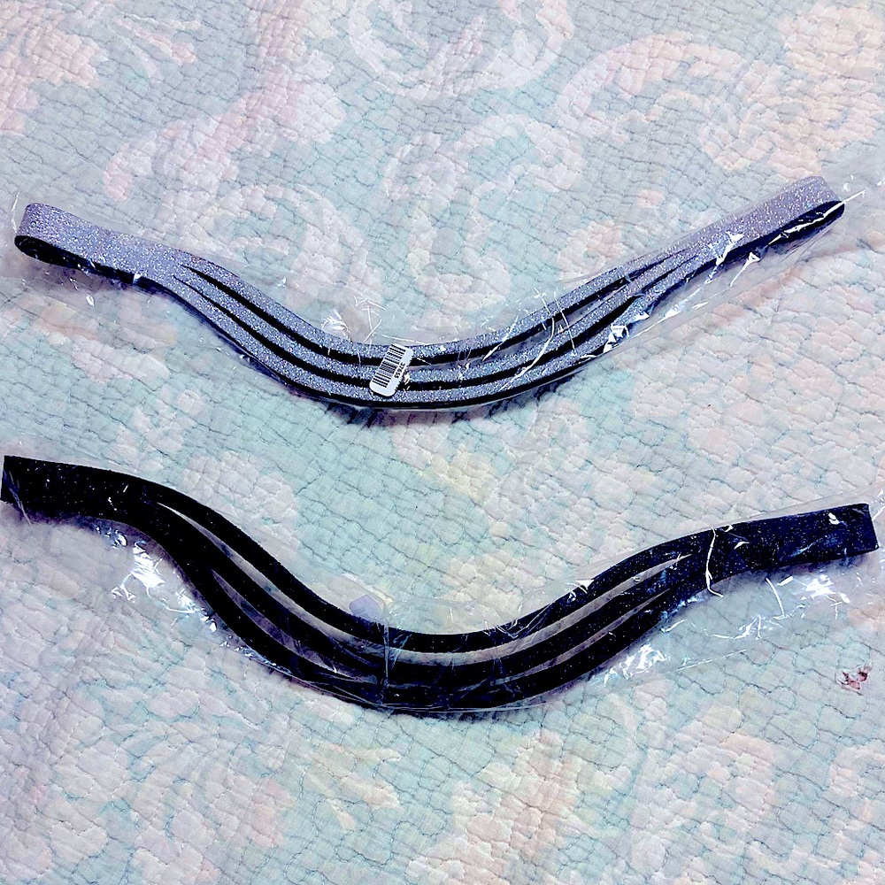 NWT Silver sparkly Equestroom brow band will sell both colors together @discount